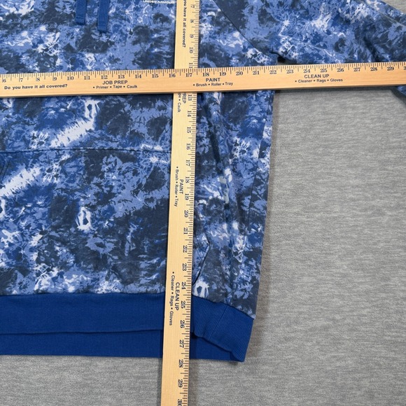 Under Armour Hoodie Men Medium Camo Blue Loose Fit Gym Pockets Running - Picture 2 of 6